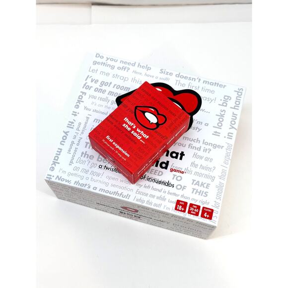 GAME: That's What She Said (Original Game & Expansion Pack) - Picture 6 of 7